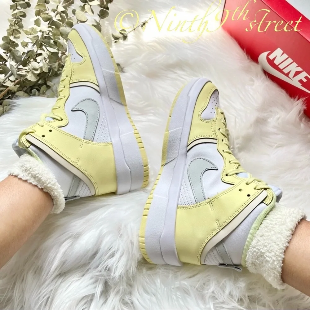 Nike Dunk High Up Lemon W8 DH3718-105 NIB